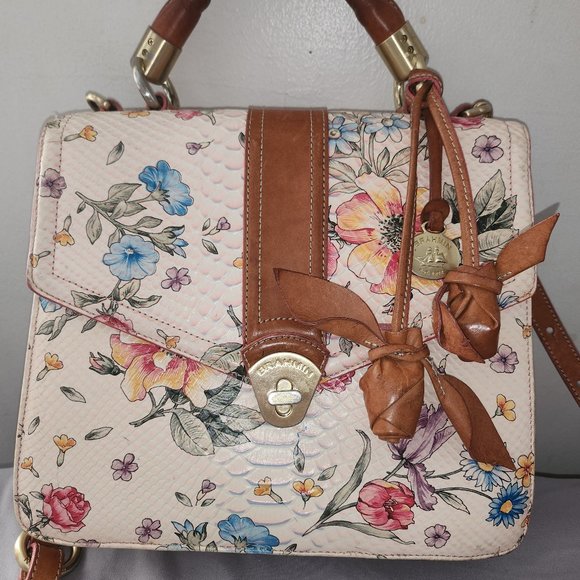 Brahmin Handbags - Brahmin Special edition Olivia rose pink flower bag